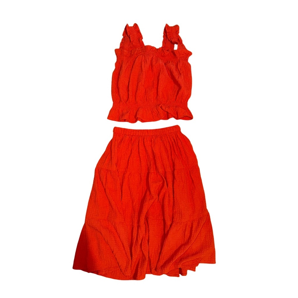 H&M Burnt Orange Dress Set